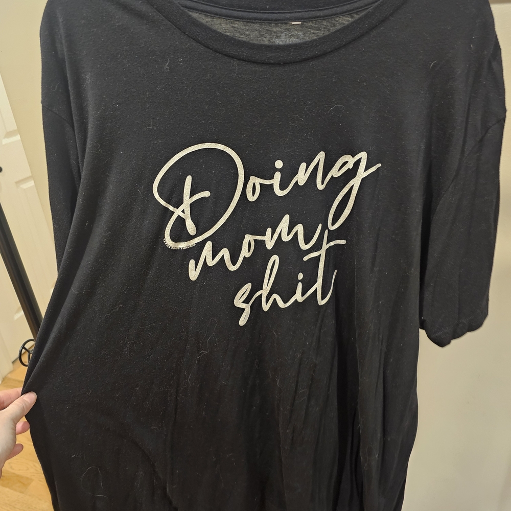 Chic Soul Black Tee with White Script